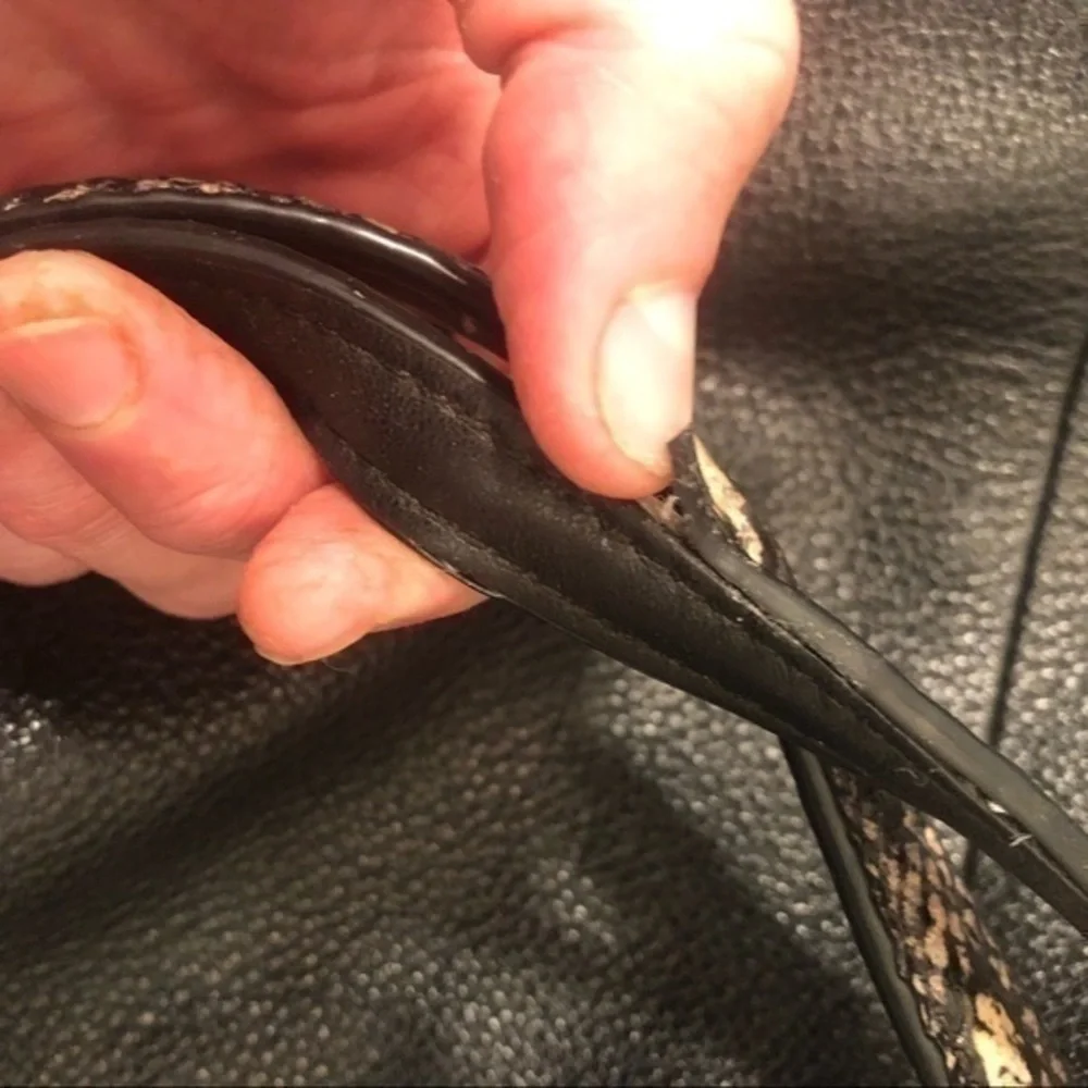 Coach PHOEBE BAG EXOTIC EMBOSSED LEATHER trim